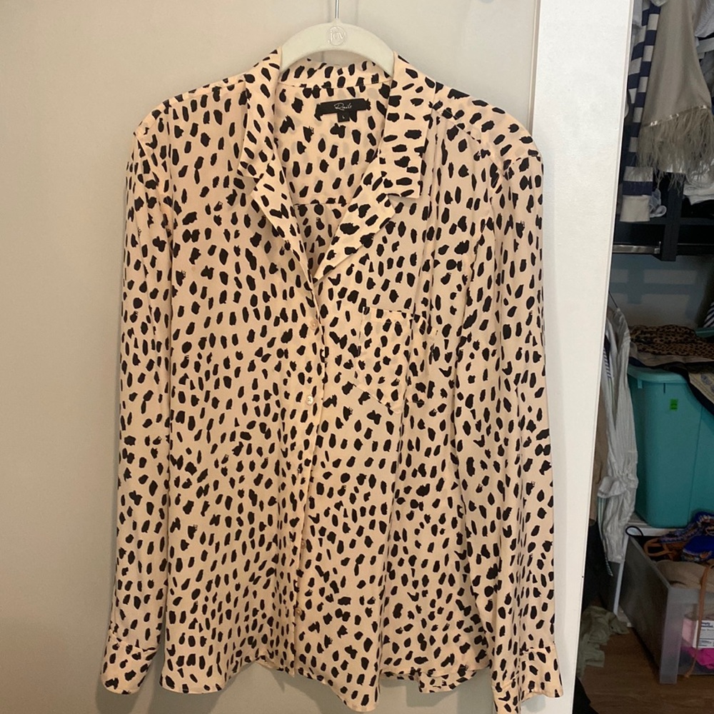 Silk rails button down